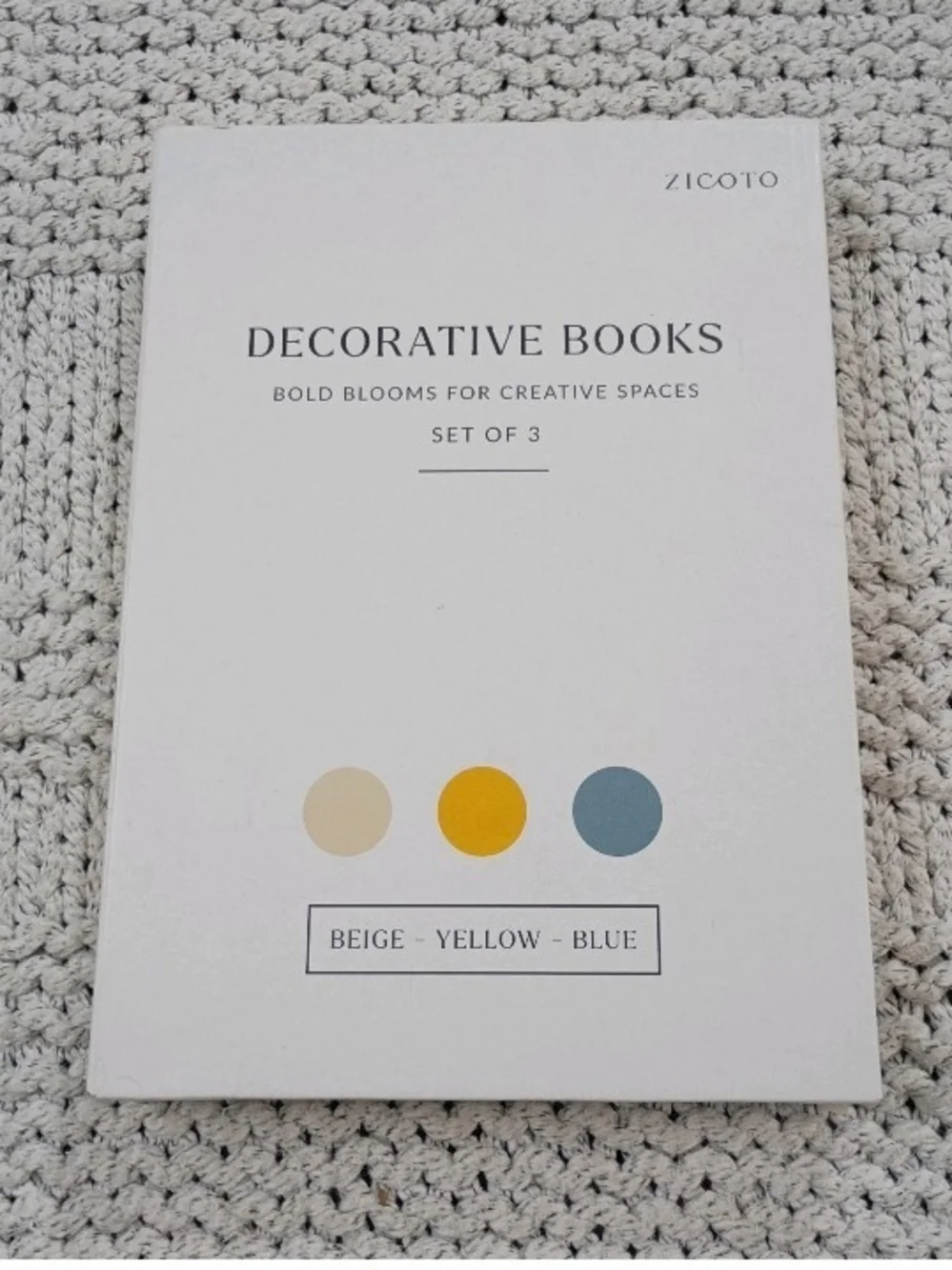 NWT Decorative Nesting Books Daisies, Cosmos& Violets Floral Art Stacking Boxes